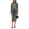 LEOPARD PRINT CHARMEUSE LONGUETTE SKIRT