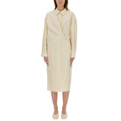 "STRAIGHT COLLAR TWISTED" DRESS