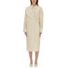 "STRAIGHT COLLAR TWISTED" DRESS