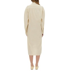 "STRAIGHT COLLAR TWISTED" DRESS