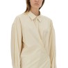"STRAIGHT COLLAR TWISTED" DRESS