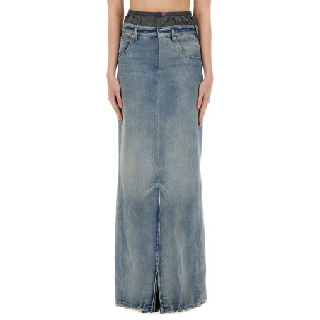DENIM SKIRT "ANONYMITY OF THE LINING"