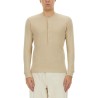 RIBBED "HENLEY" T-SHIRT