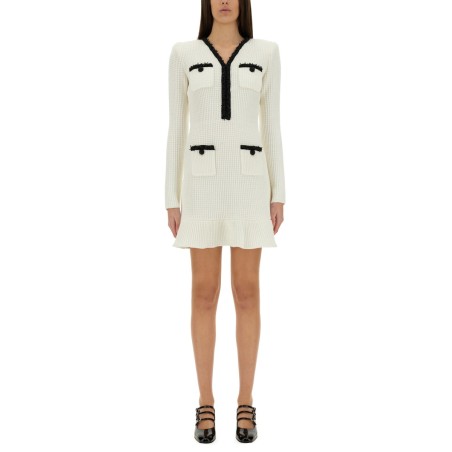 BEADED KNIT MINI DRESS