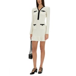 BEADED KNIT MINI DRESS
