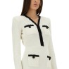 BEADED KNIT MINI DRESS
