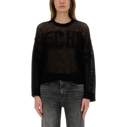 MESH SHIRT WITH LOGO