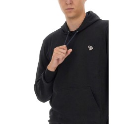 SWEATSHIRT WITH LOGO PATCH