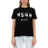 T-SHIRT WITH BRUSHED LOGO