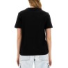 T-SHIRT WITH BRUSHED LOGO