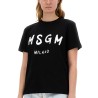 T-SHIRT WITH BRUSHED LOGO