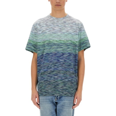 DEGRADÉ FLAMED COTTON T-SHIRT