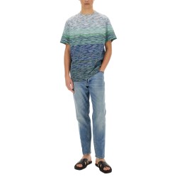 DEGRADÉ FLAMED COTTON T-SHIRT