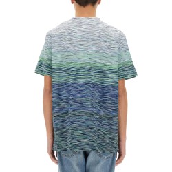 DEGRADÉ FLAMED COTTON T-SHIRT