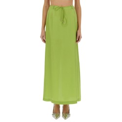 LONG SILK SKIRT