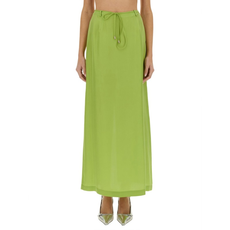 LONG SILK SKIRT