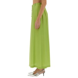 LONG SILK SKIRT