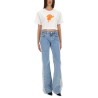 ICE-CREAM PRINT CROPPED T-SHIRT
