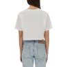 ICE-CREAM PRINT CROPPED T-SHIRT