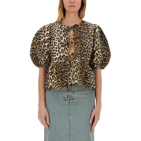 BLOUSE WITH ANIMAL PATTERN