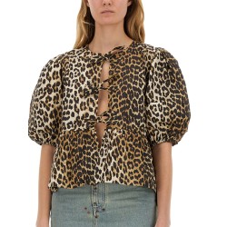 BLOUSE WITH ANIMAL PATTERN