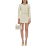 BOUCLE MINI SKIRT WITH PEARLS