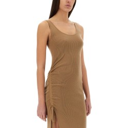 STRETCH WOOL BLEND CAMISOLE DRESS