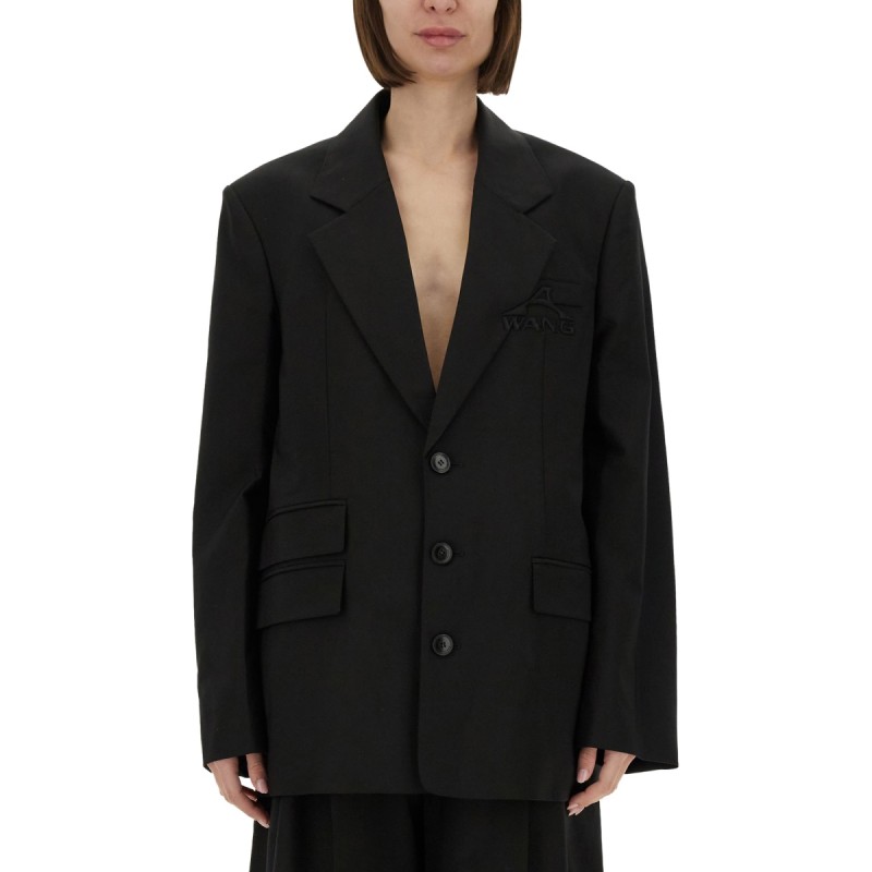 OVERSIZED BLAZER WITH LOGO