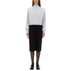INVERTED STRIPED DRESS-SHIRT