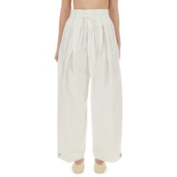 WIDE PANTS IN COTTON GABARDINE