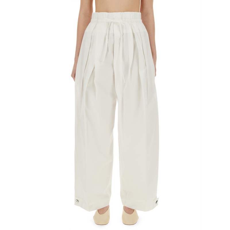 WIDE PANTS IN COTTON GABARDINE