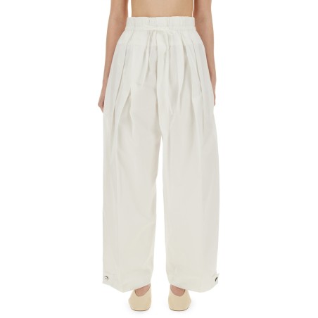 WIDE PANTS IN COTTON GABARDINE