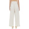 WIDE PANTS IN COTTON GABARDINE