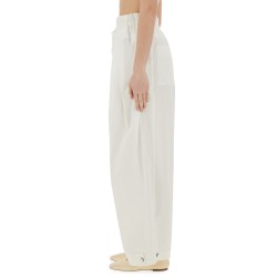 WIDE PANTS IN COTTON GABARDINE