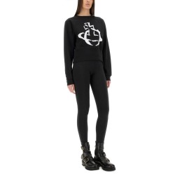 CROPPED SWEATSHIRT "STENCIL ORB"