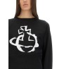 CROPPED SWEATSHIRT "STENCIL ORB"