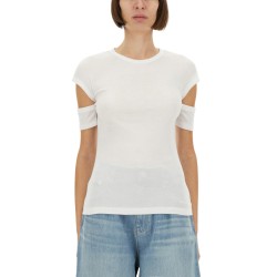 "SLASHED SHRUNKEN" T-SHIRT