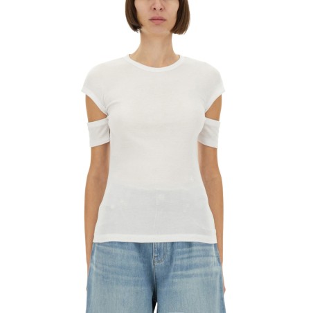 "SLASHED SHRUNKEN" T-SHIRT