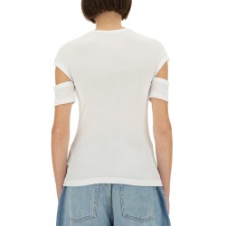 "SLASHED SHRUNKEN" T-SHIRT