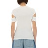 "SLASHED SHRUNKEN" T-SHIRT