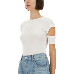 "SLASHED SHRUNKEN" T-SHIRT