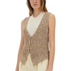 TRICOT VEST WITH SEQUINS