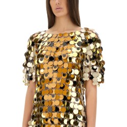 "SPARKLE DISCS" MINI DRESS