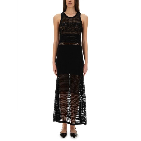 MESH DRESS WITH LOGO