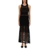 MESH DRESS WITH LOGO