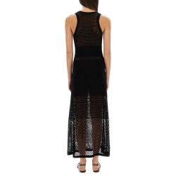 MESH DRESS WITH LOGO