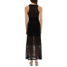 MESH DRESS WITH LOGO