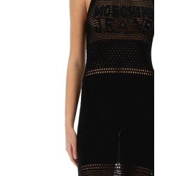 MESH DRESS WITH LOGO