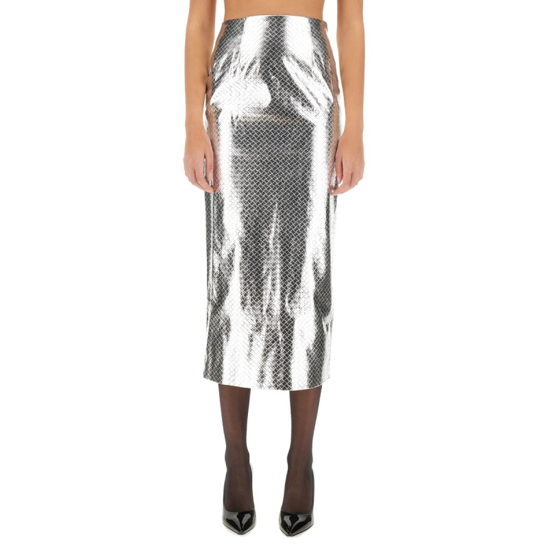 WOVEN PENCIL SKIRT