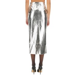 WOVEN PENCIL SKIRT